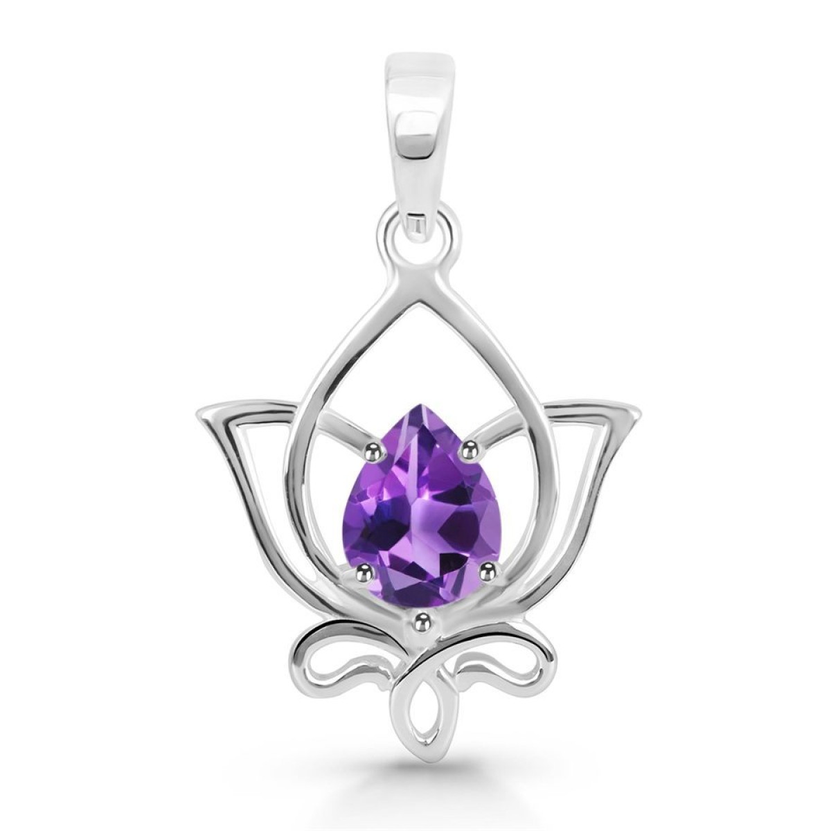 Pendentif  Argent 925/1000 Améthyste