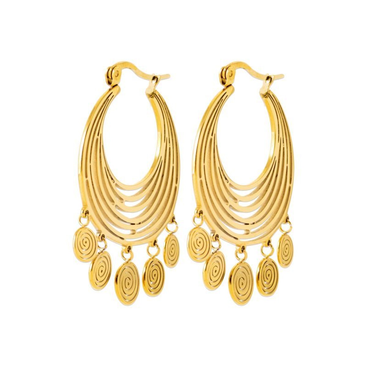 Boucles d'Oreilles  Acier