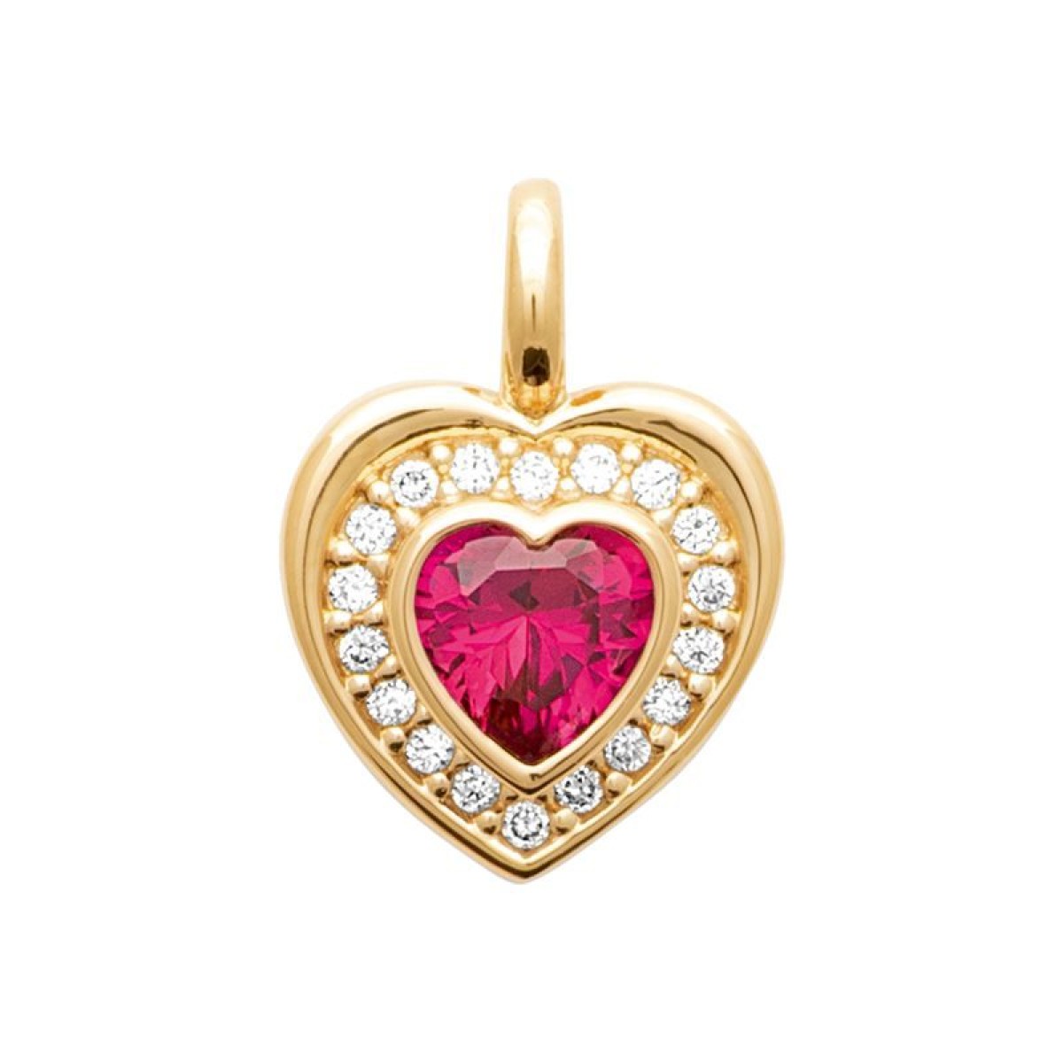 Pendentif  Plaqué Or Oxyde de Zirconium