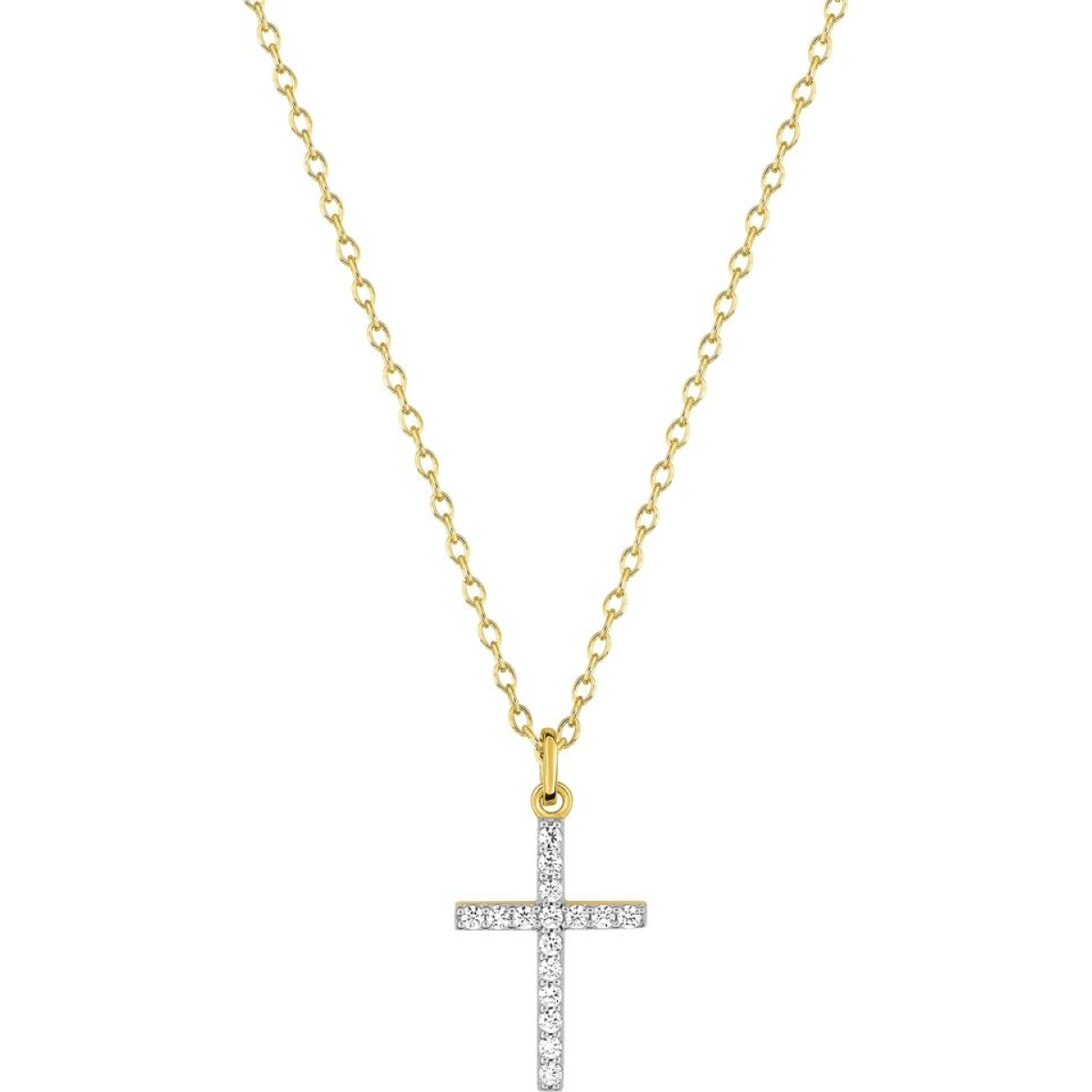 Collier  Plaqué Or Oxyde de Zirconium