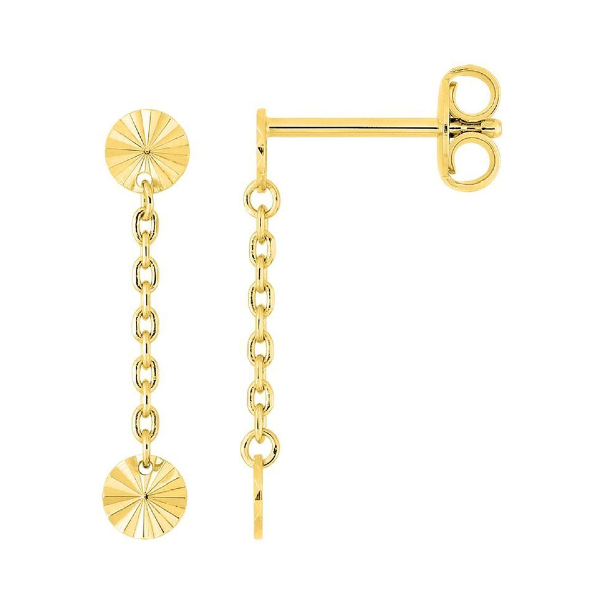 Boucles d'Oreilles  Plaqué Or