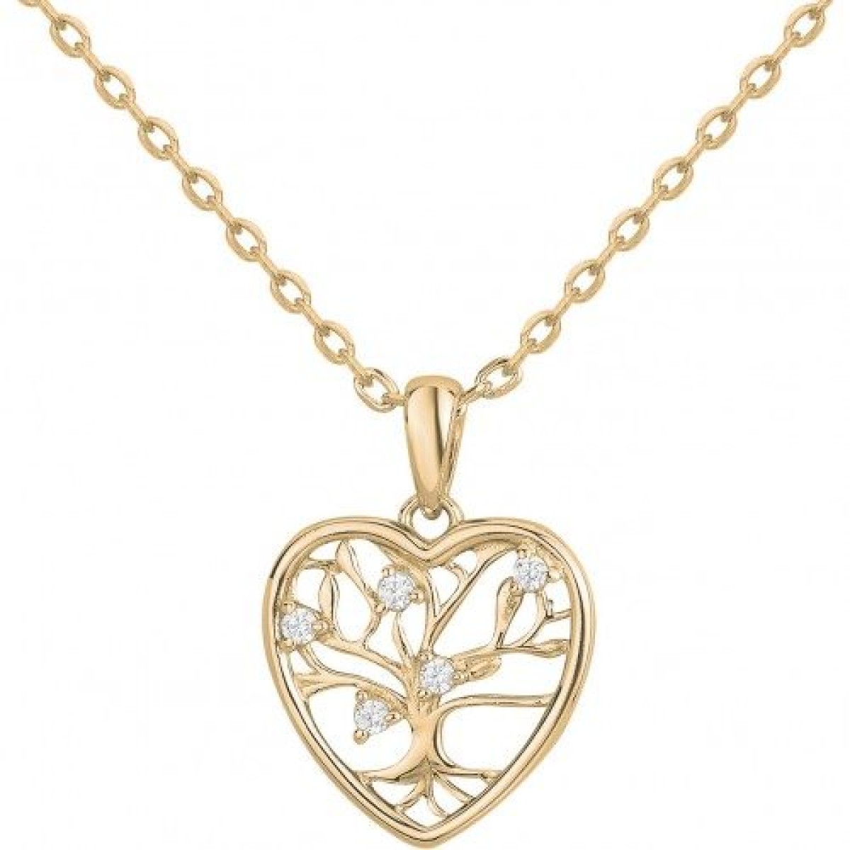 Collier  Plaqué Or Oxyde de Zirconium