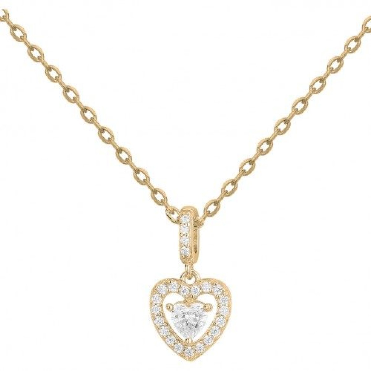 Collier  Plaqué Or Oxyde de Zirconium