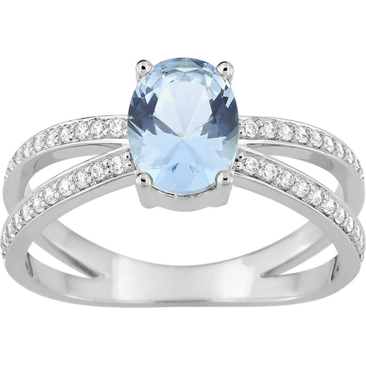 Bague  Argent 925/1000 Oxyde de Zirconium