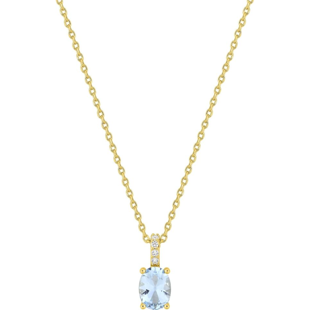 Collier  Plaqué Or Oxyde de Zirconium