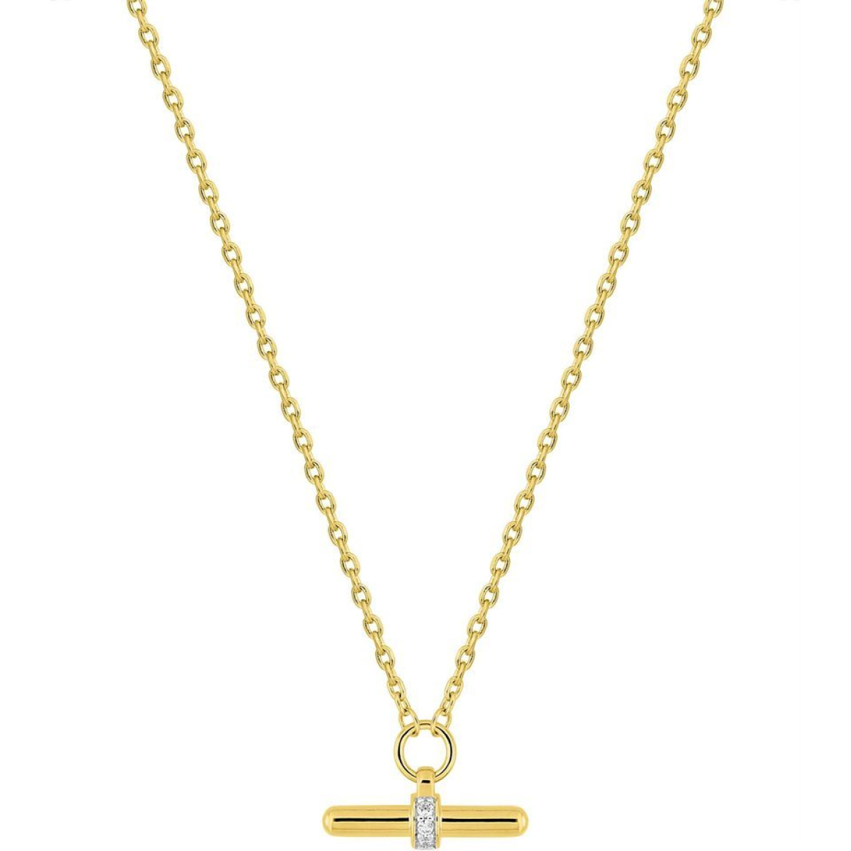 Collier  Plaqué Or Oxyde de Zirconium