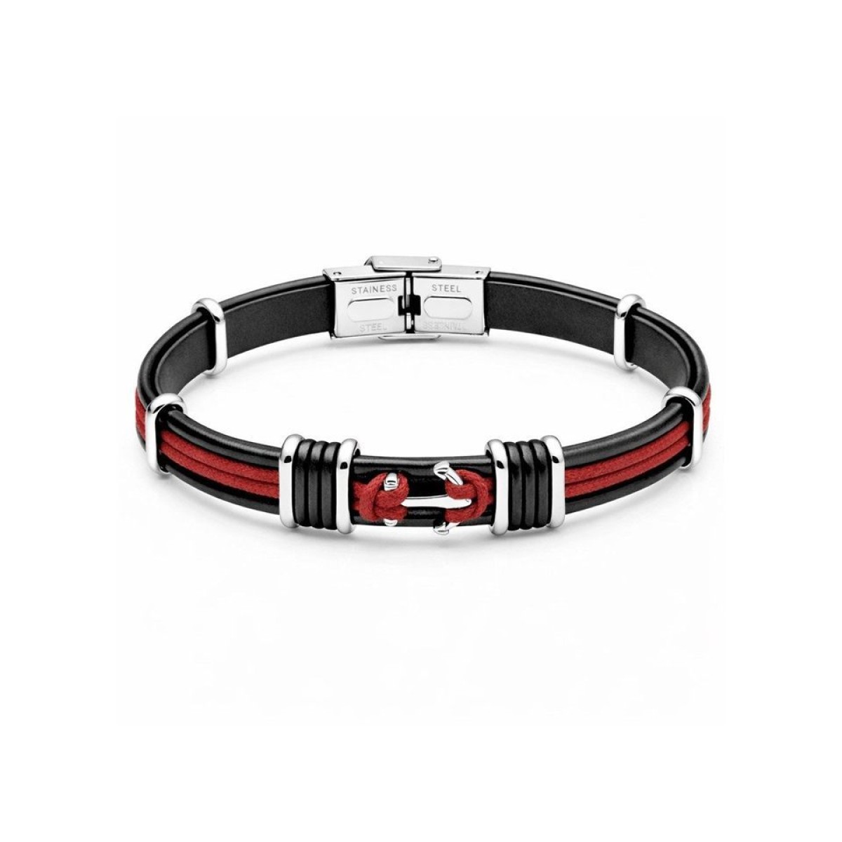 Bracelet  Acier Cuir