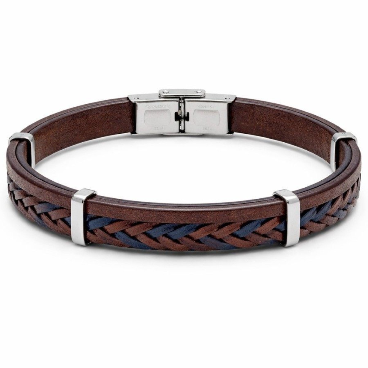 Bracelet  Acier Cuir