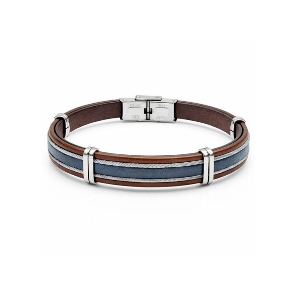 Bracelet  Acier Cuir