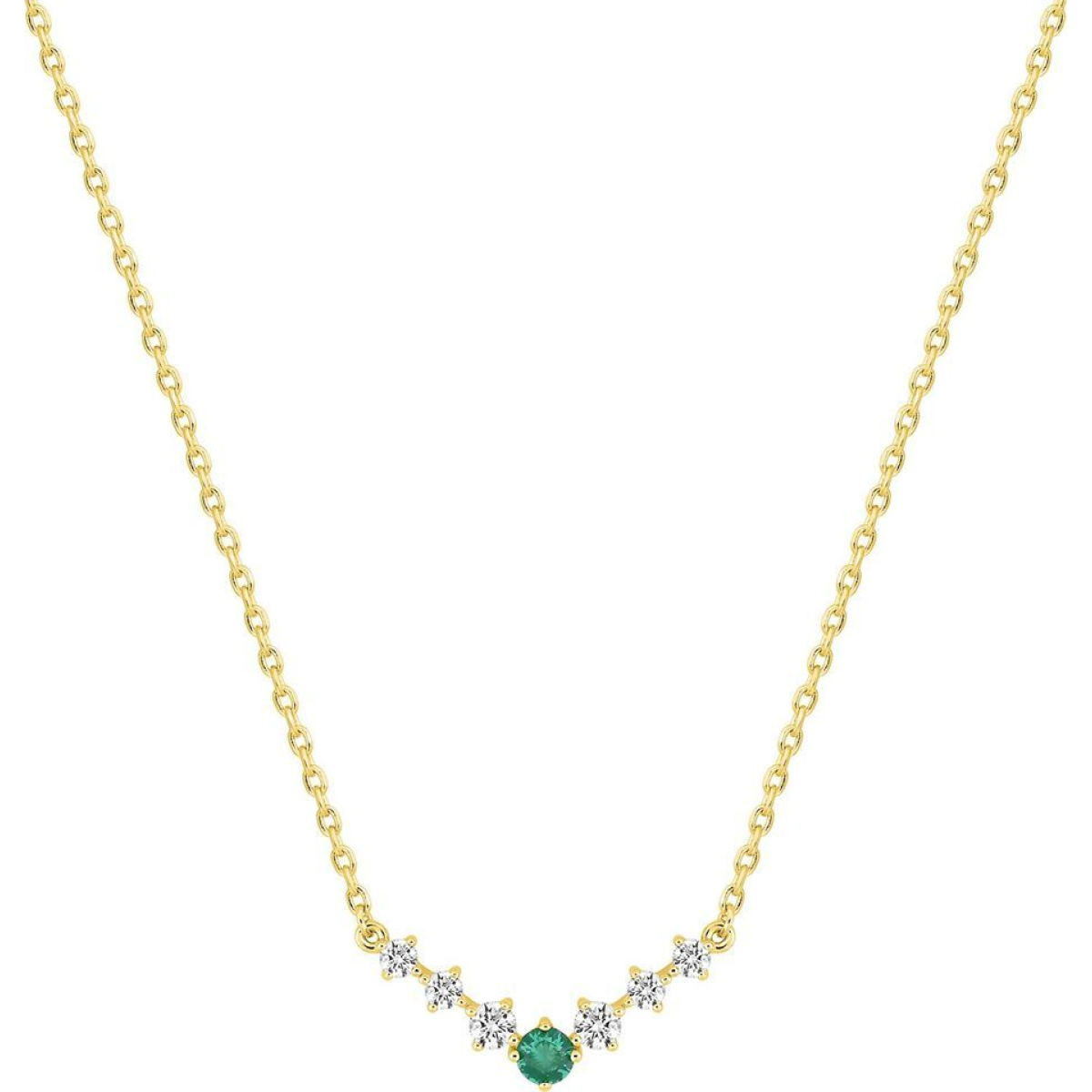 Collier  Plaqué Or Oxyde de Zirconium
