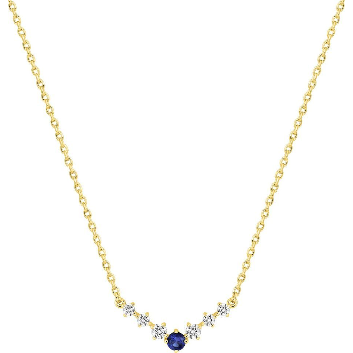 Collier  Plaqué Or Oxyde de Zirconium