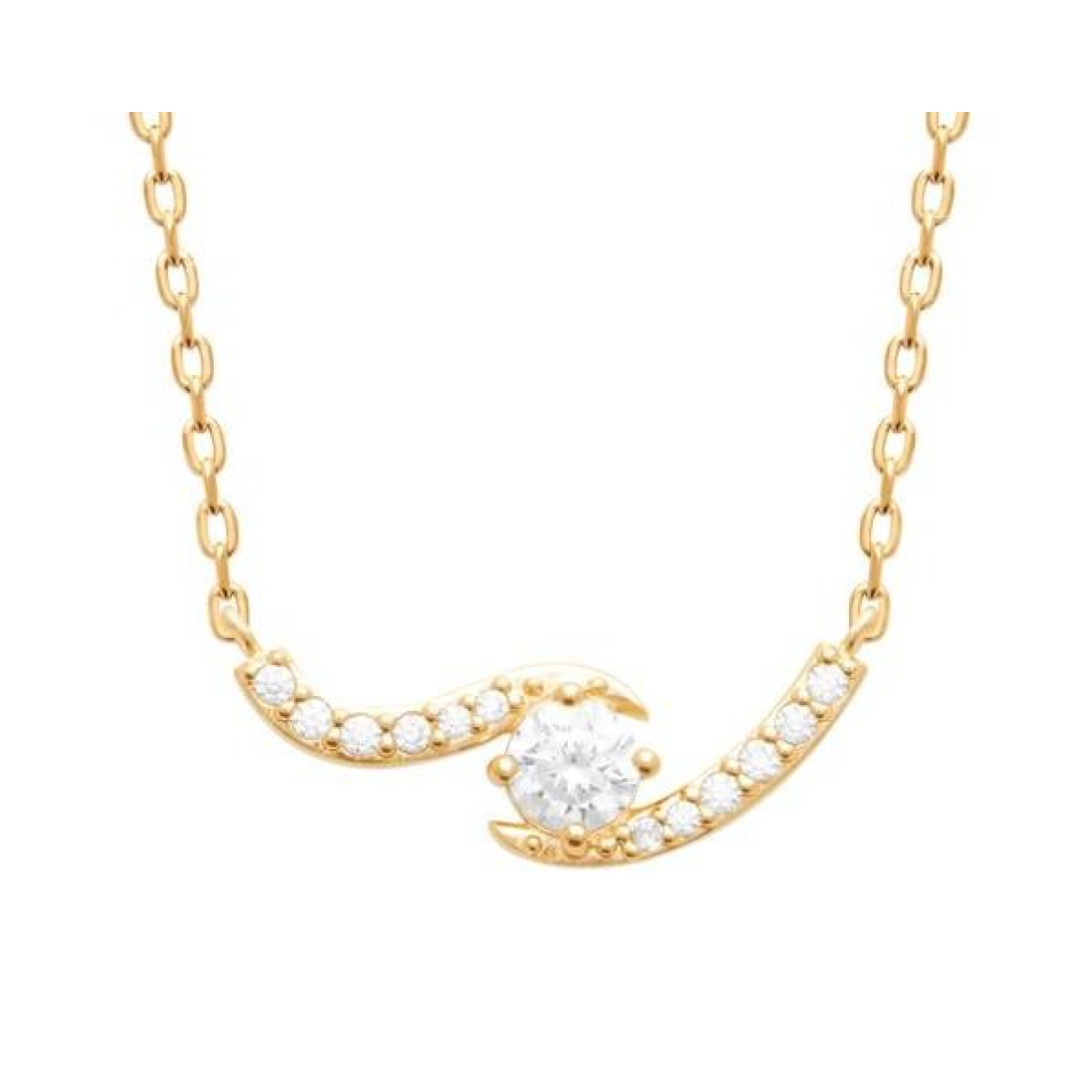 Collier  Plaqué Or Oxyde de Zirconium