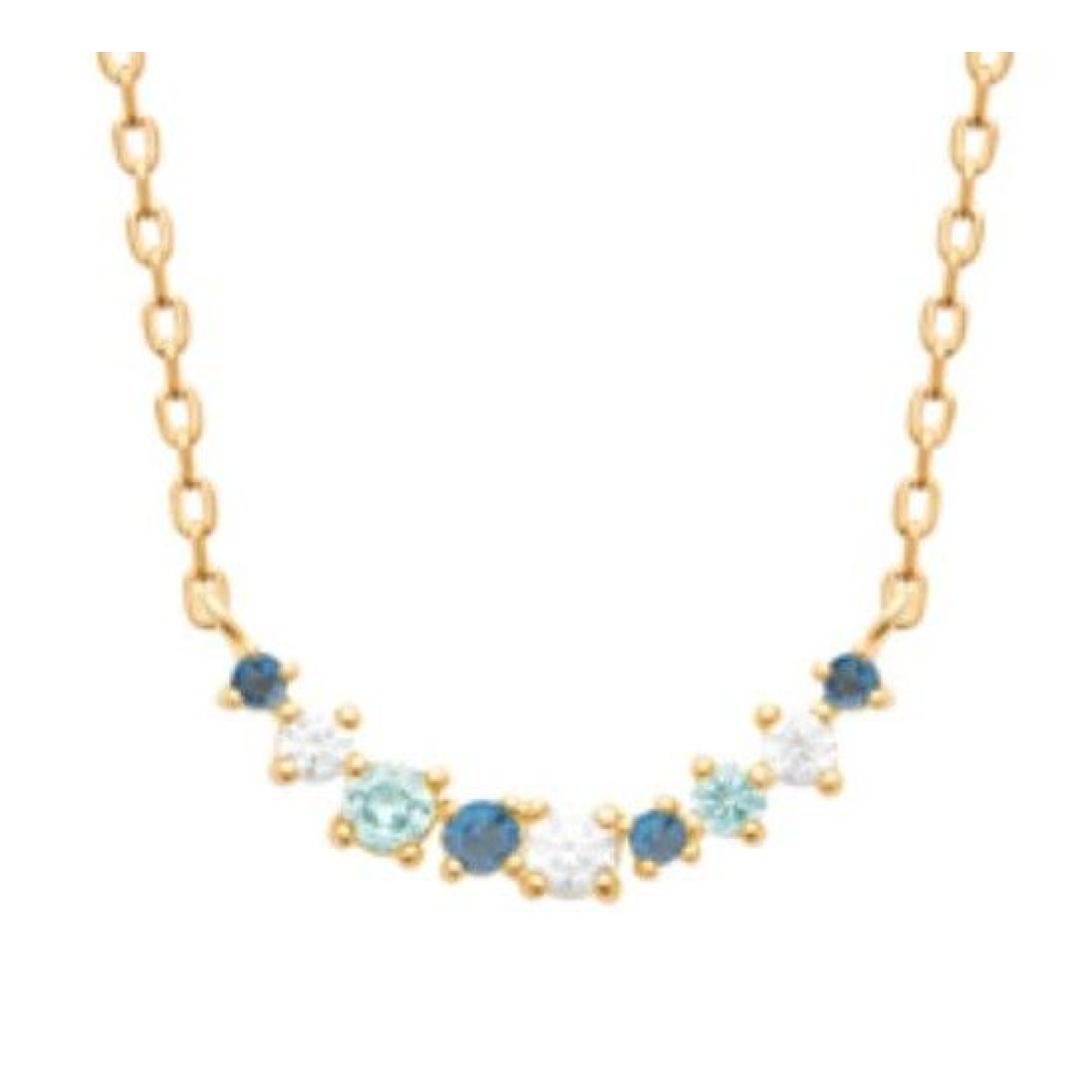 Collier  Plaqué Or Oxyde de Zirconium