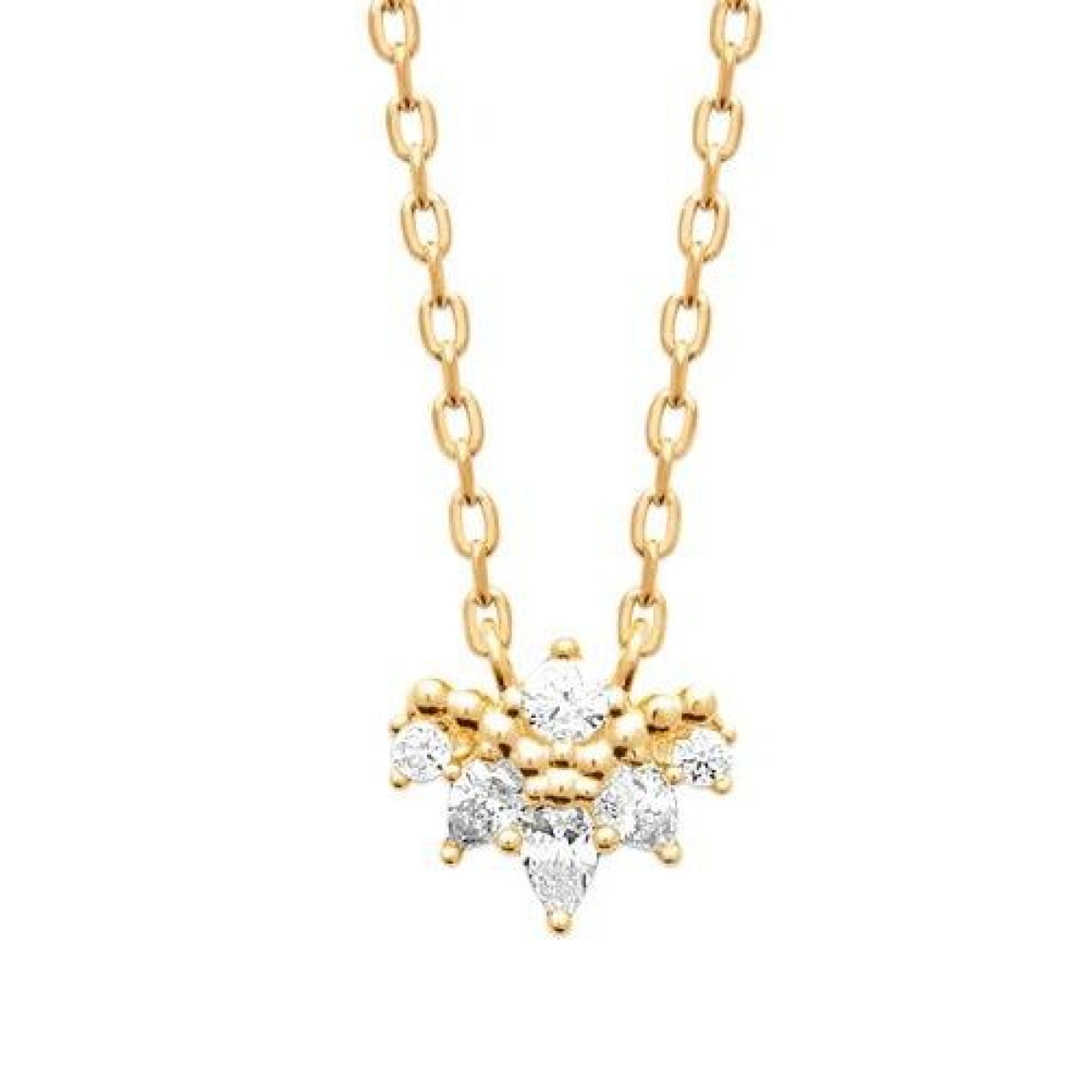 Collier  Plaqué Or Oxyde de Zirconium