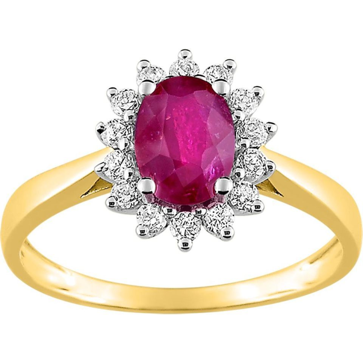 Bague  Or 375/1000 Rubis