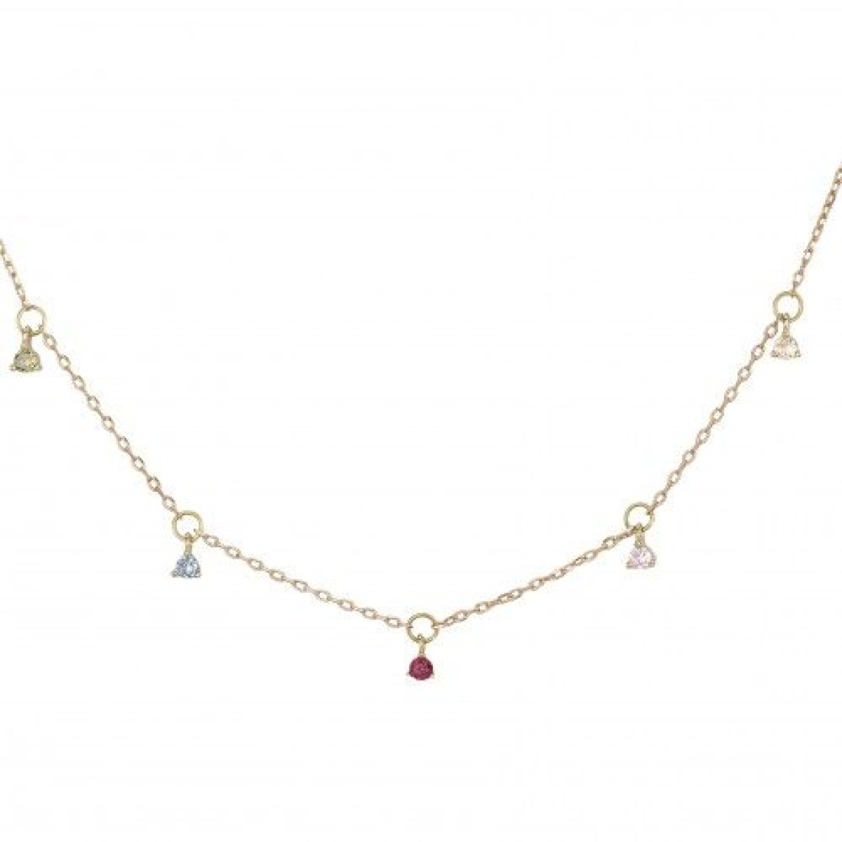 Collier  Plaqué Or Oxyde de Zirconium