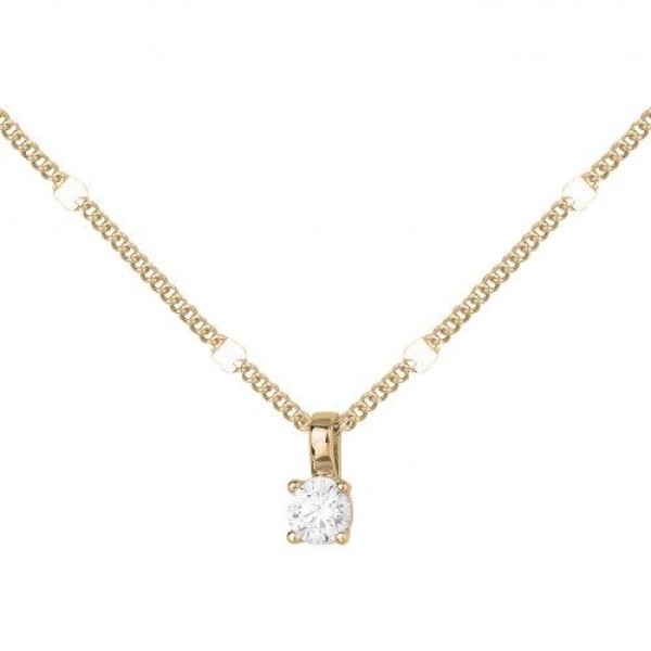 Collier  Plaqué Or Oxyde de Zirconium