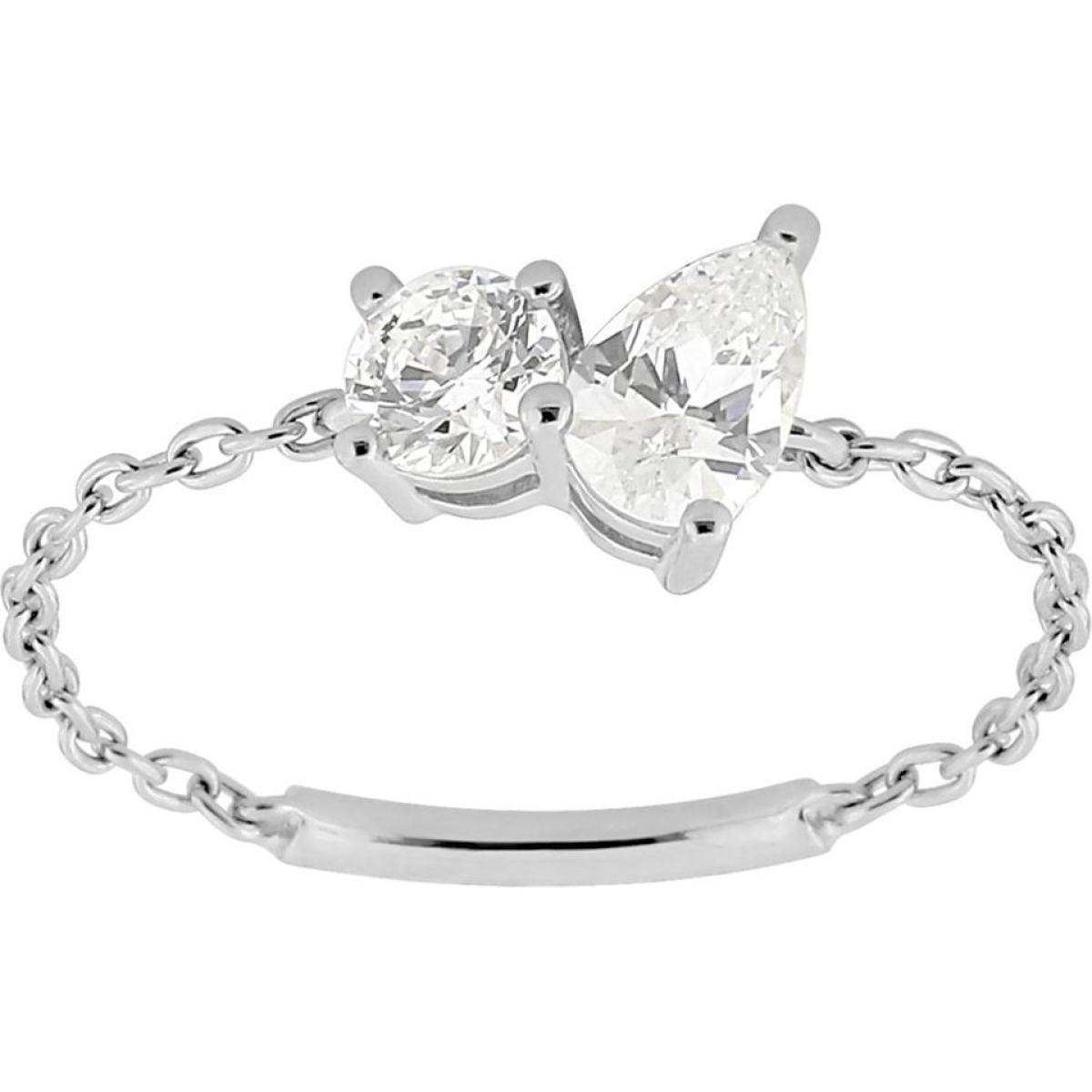 Bague MURAT Argent 925/1000 Oxyde de Zirconium