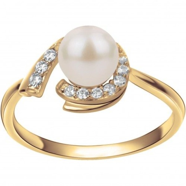 Bague  Plaqué Or Perle de Culture