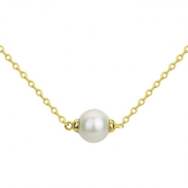 Collier  Plaqué Or Perle de Culture