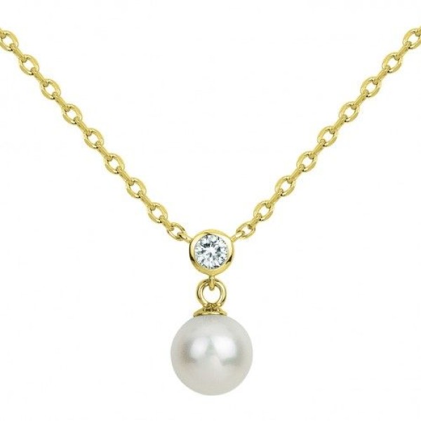 Collier  Plaqué Or Perle de Culture