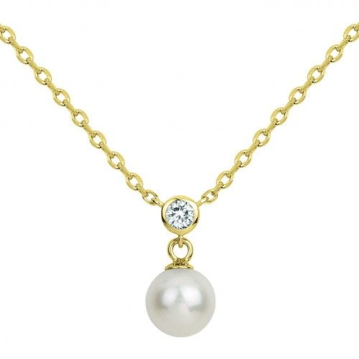 Collier  Plaqué Or Perle de Culture